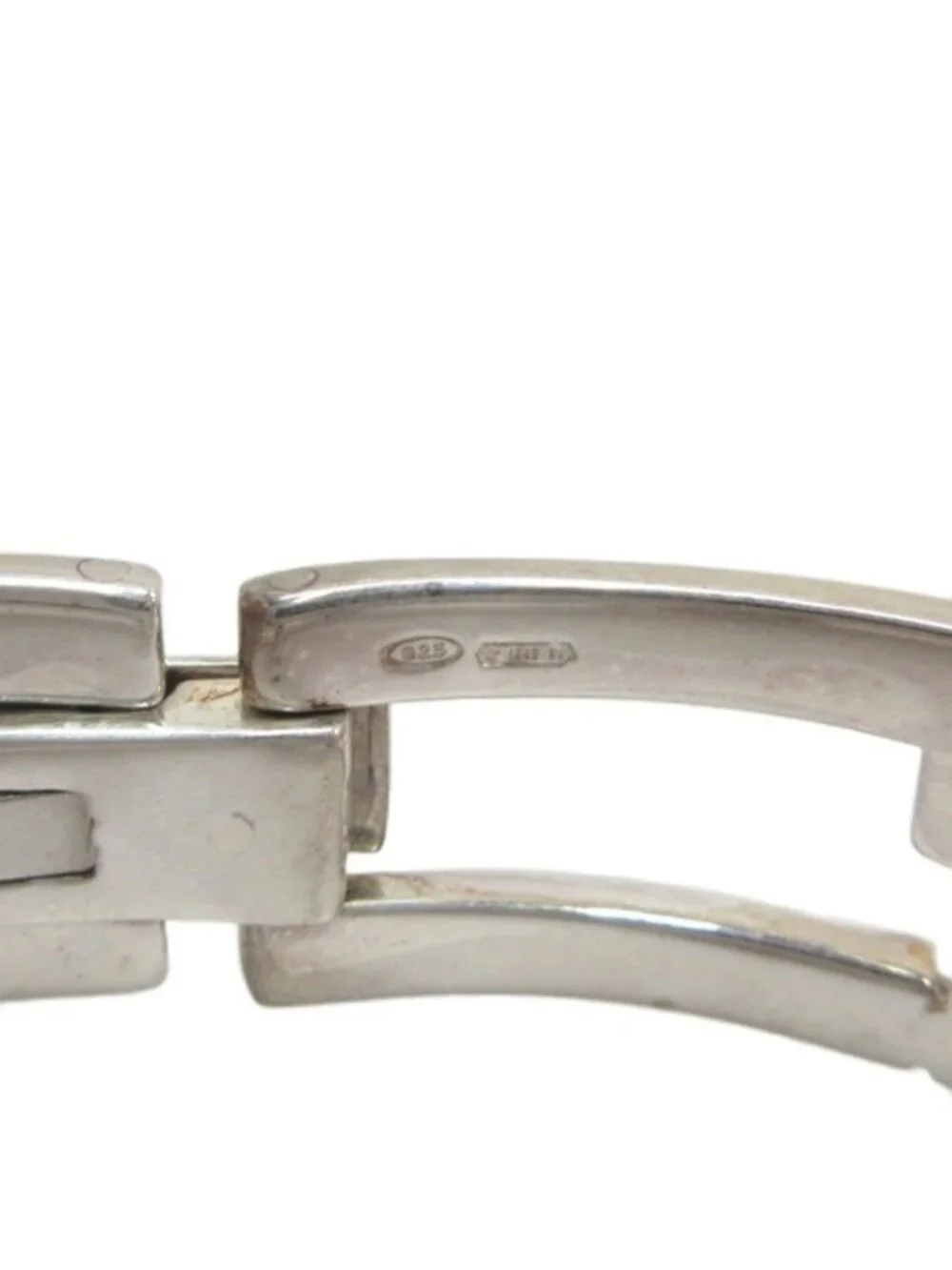 Gucci G Square Link Bracelet 925 Sterling Silver